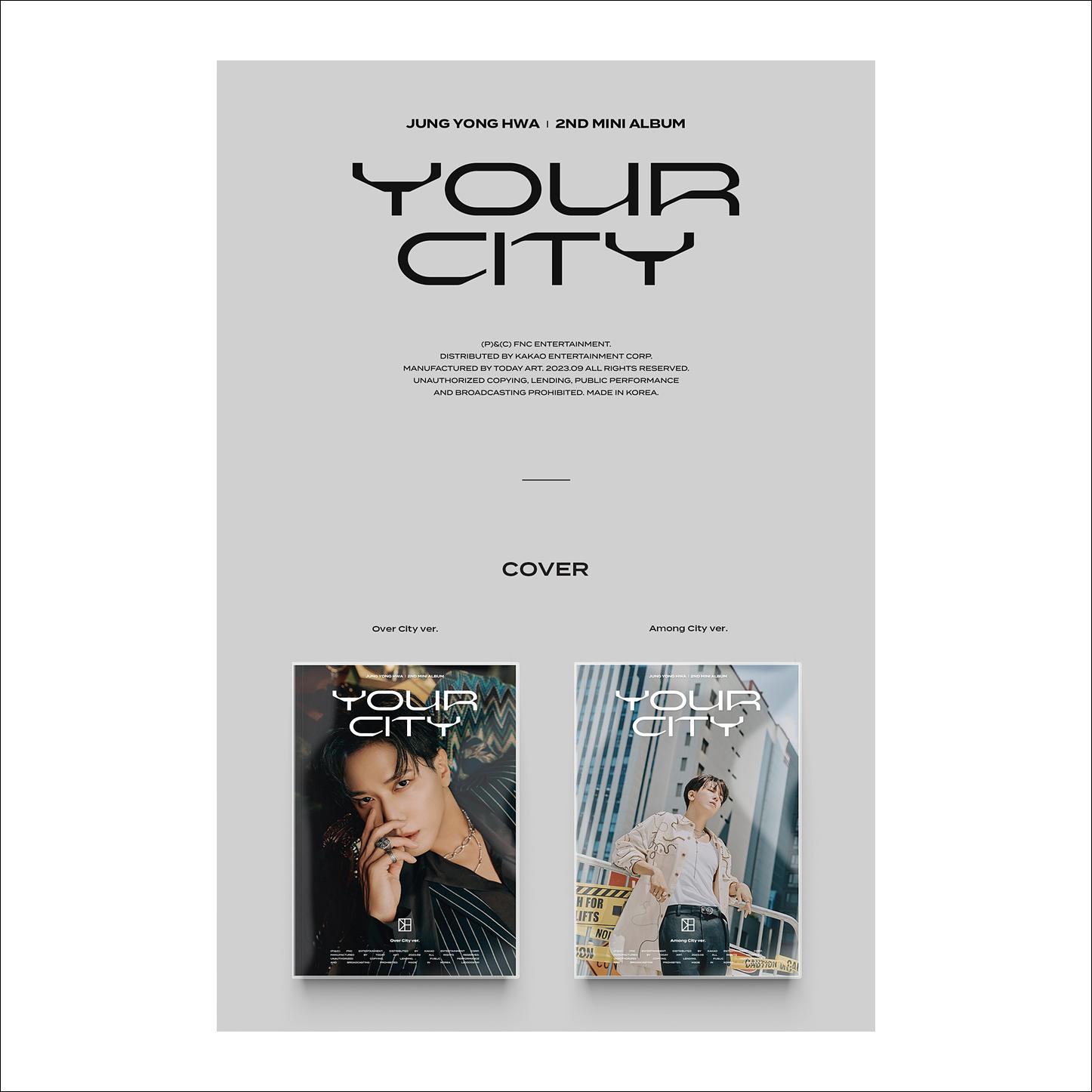 JUNG YONG HWA - YOUR CITY 2nd Mini Album