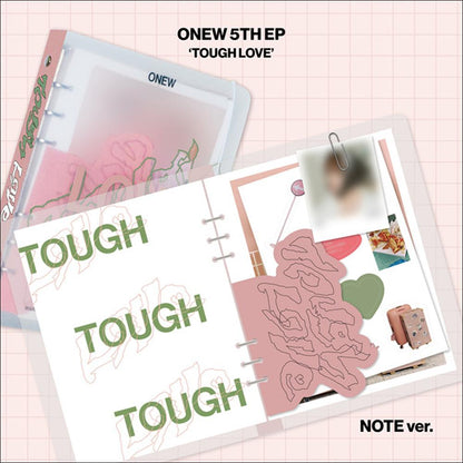 ONEW (SHINee) TOUGH LOVE (NOTE Ver.) + Free Gift