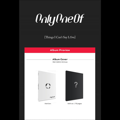 OnlyOneOf - Things I Can't Say Love (Hard ver. / Soft ver.)