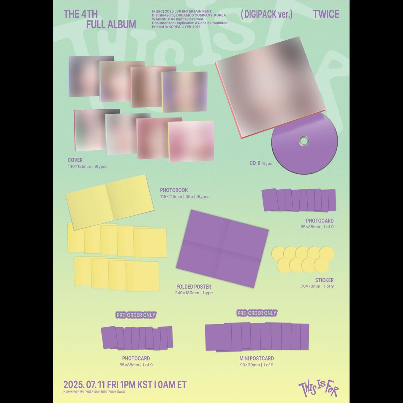 TWICE - THIS IS FOR (DIGIPACK ver.)