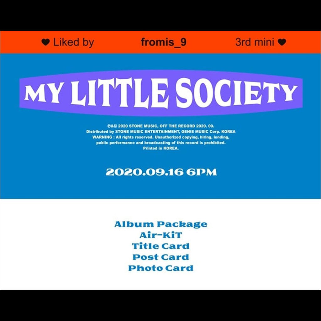 FROMIS_9 [My Little Society] Kihno ver. Album