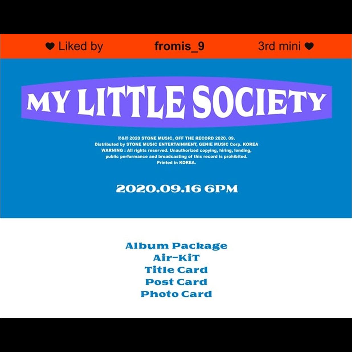 FROMIS_9 [My Little Society] Kihno ver. Album