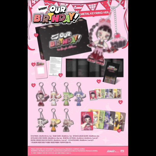 [Pre-order] OURBIRTHDAY - Our Birthday METAL KEYRING VER. Album + Free Gift