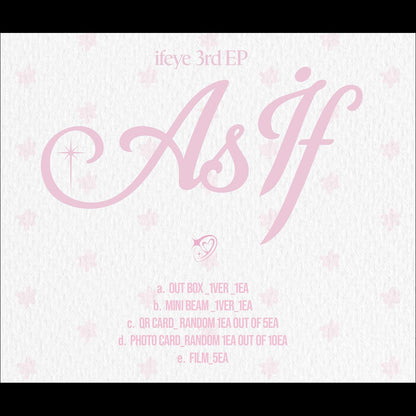 ifeye [As if] minibeam Vol. 3 EP Album + Free Gift
