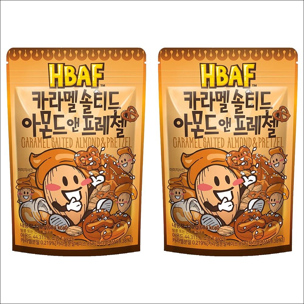 HBAF Caramel Salted Almond & Pretzels 120g x 1pack / 2pack / 3pack