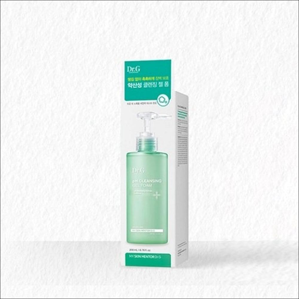 [Dr.G] pH Cleansing Gel Foam (200ml/300ml) - Low Irritation pH Balanced Cleanser, Sensitive Skin Safe, Barrier Strengthening, K-Beauty