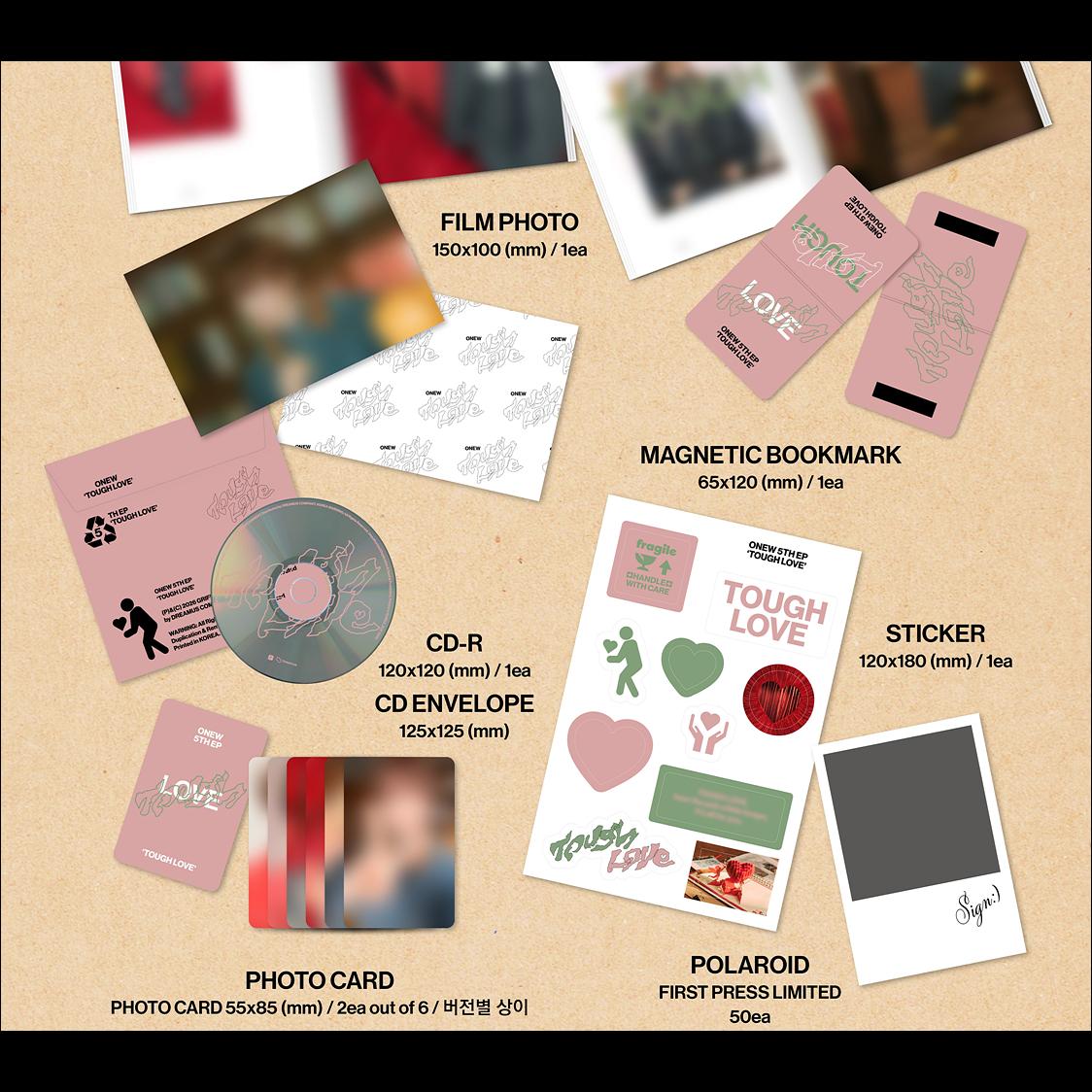 ONEW (SHINee) TOUGH LOVE (BOOK Ver.) + Free Gift