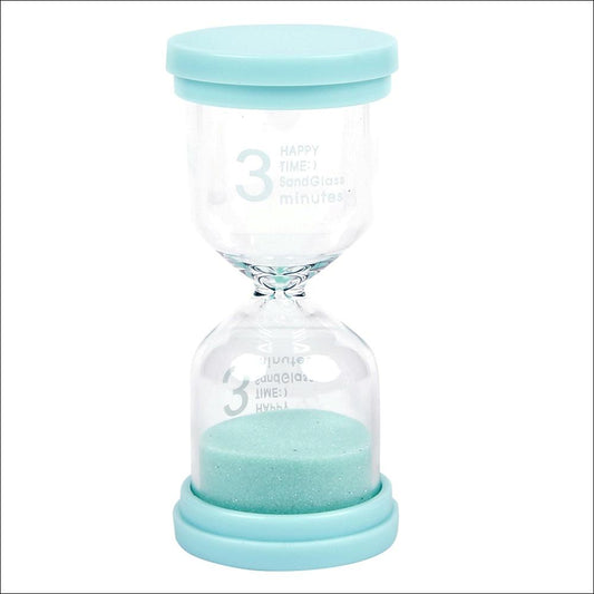Desktop Sand Timer - 3 Minutes (Blue/Green/Pink/Yellow)
