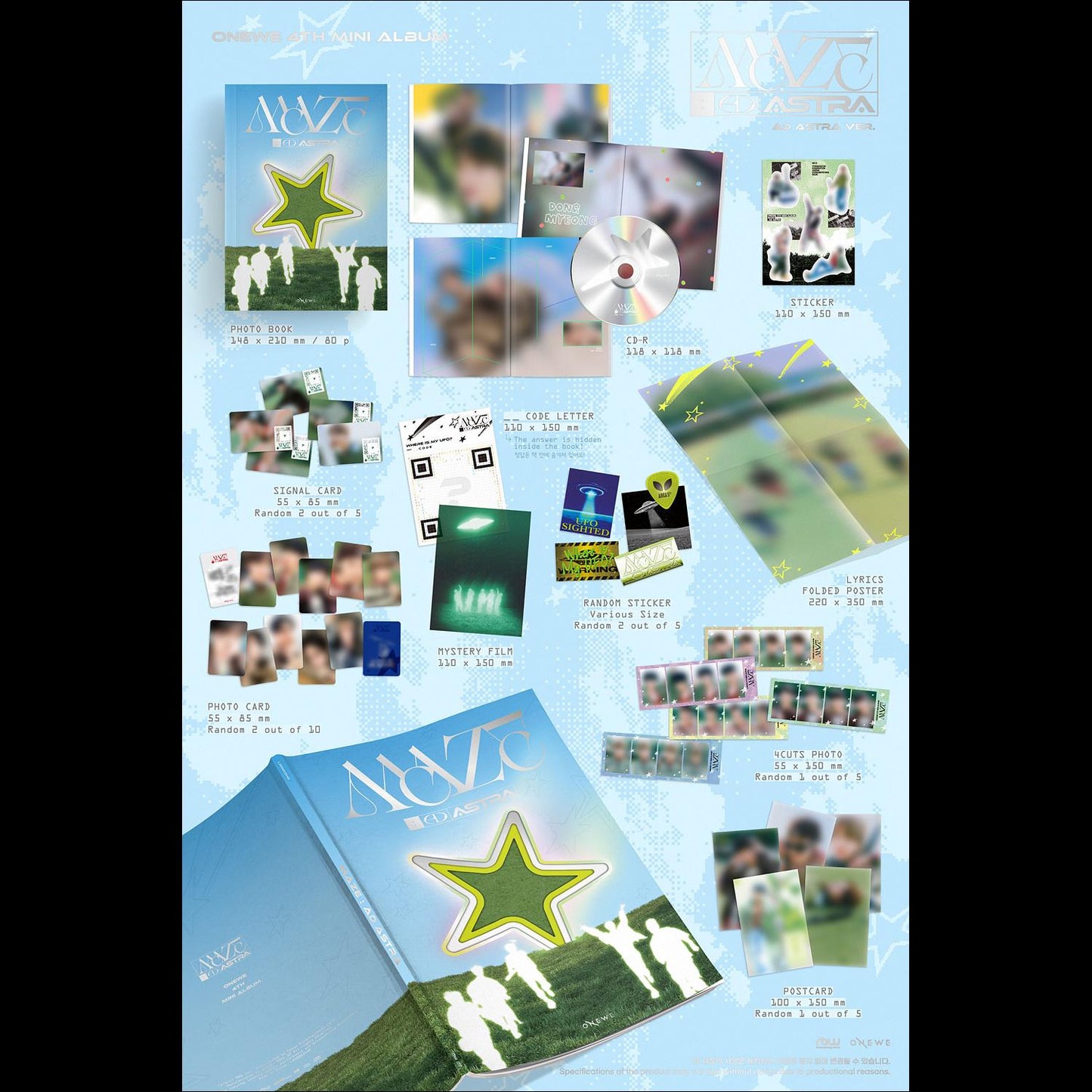 ONEWE [MAZE AD ASTRA] AD ASTRA ver. / 4th Mini Album + Free Gift