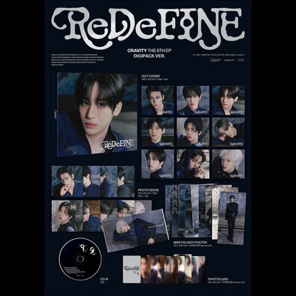 (Digipack VER.) CRAVITY [ReDeFINE] THE 8TH EP Album + Free Gift