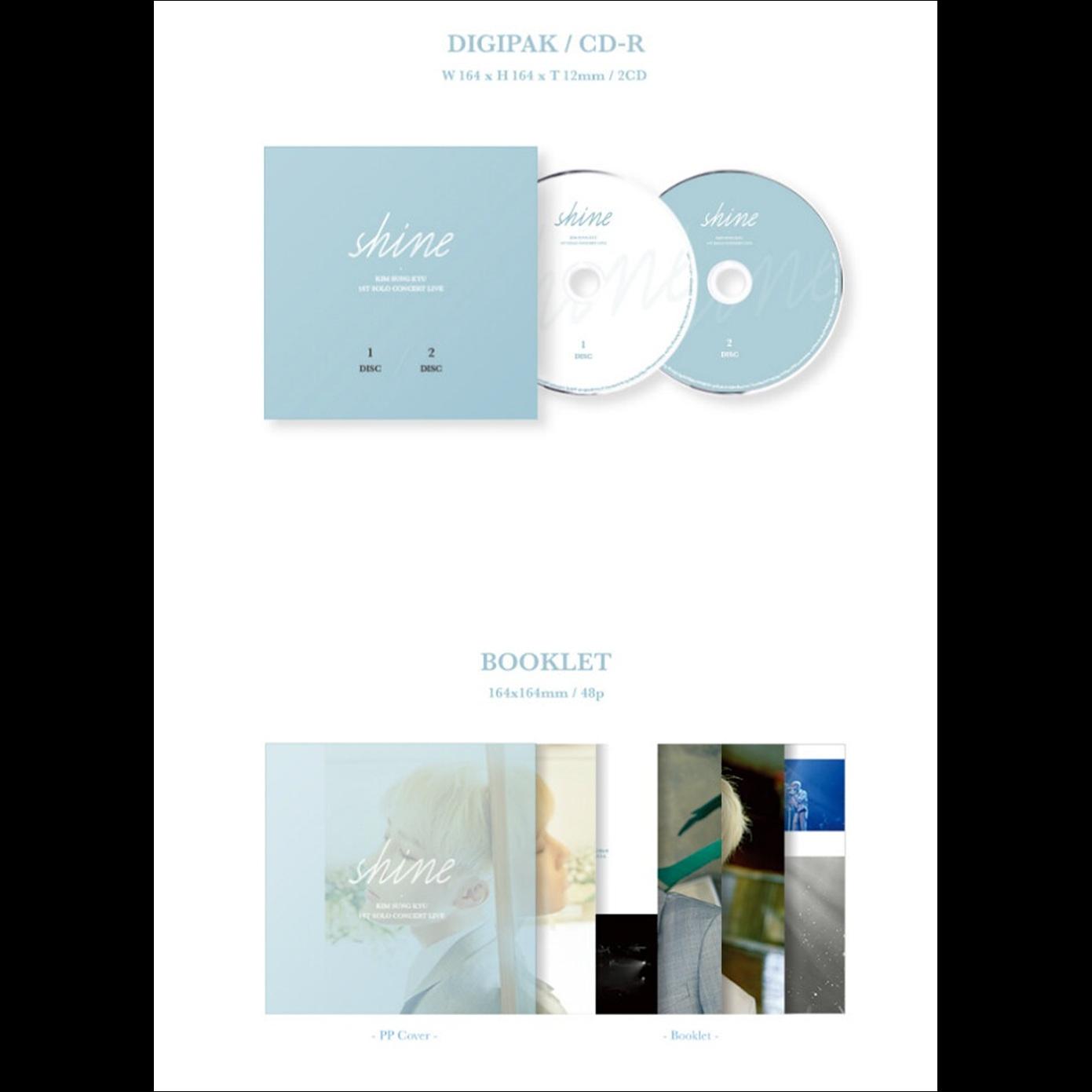 KIM SEONG KYU (INFINITE) - 1ST SOLO CONCERT LIVE Shine [2CD]