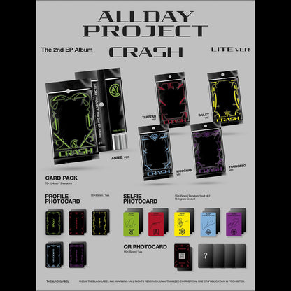 [Pre-order] [SET] ALLDAY PROJECT - The 2nd EP Album [CRASH] (LITE ver.) + Free Gift