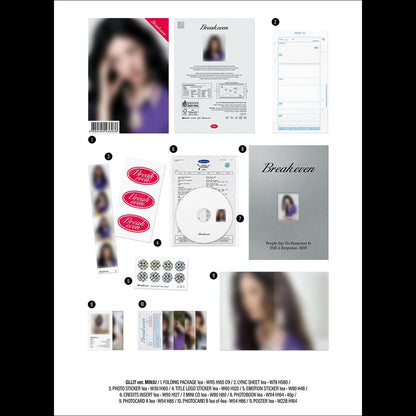[Pre-order] ILLIT BREAK EVEN GLLIT Ver KPOP Sealed Album + Free Gift