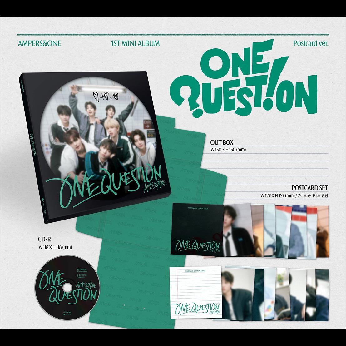 AMPERS&ONE- ONE QUESTION Postcard ver. Album