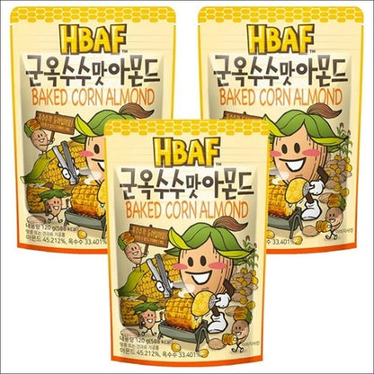 HBAF Baked Corn Almond (Roasted Corn & Savory Almonds) 120g x 1pack / 2pack / 3pack / 5pack