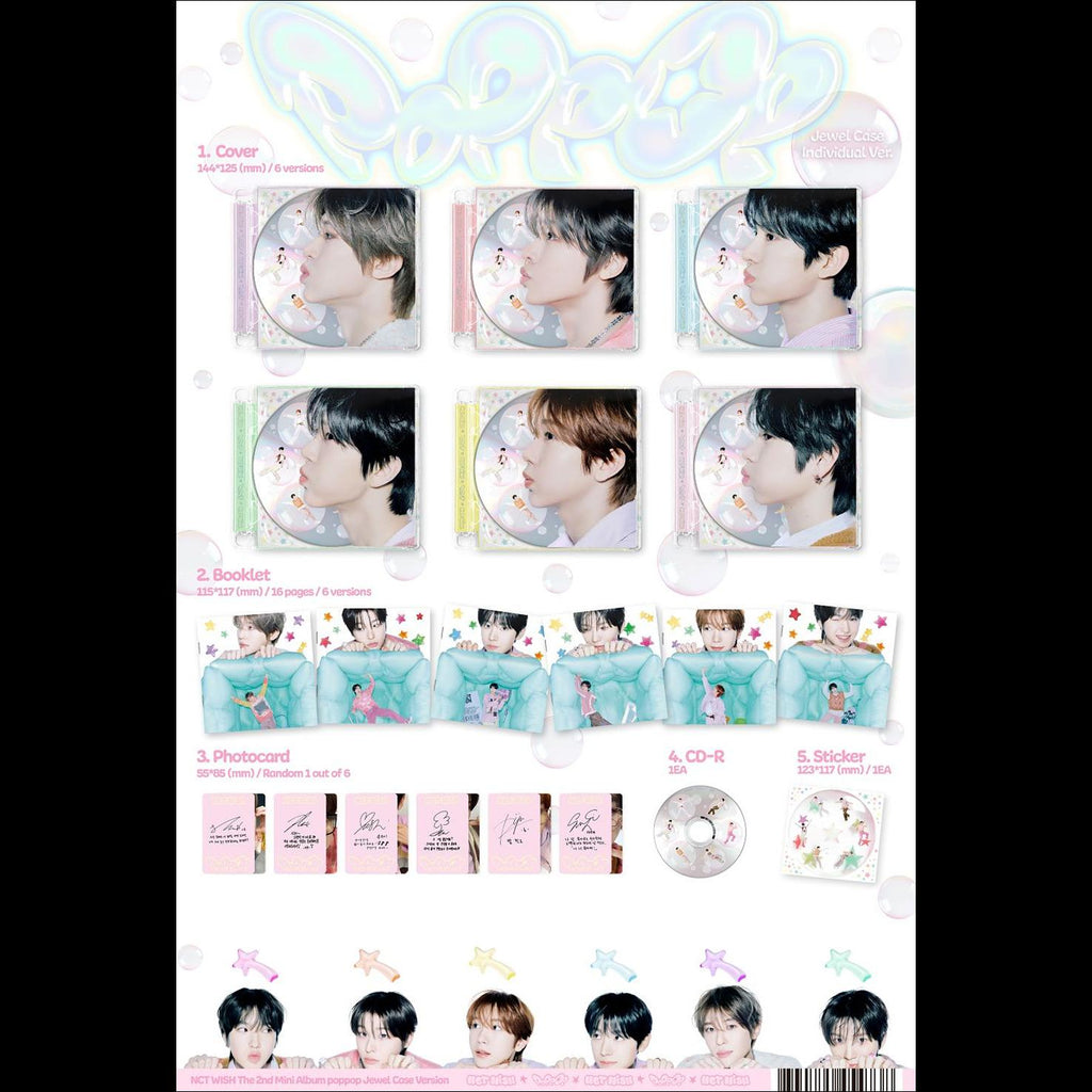 NCT WISH [poppop] Jewel Case Ver. Album