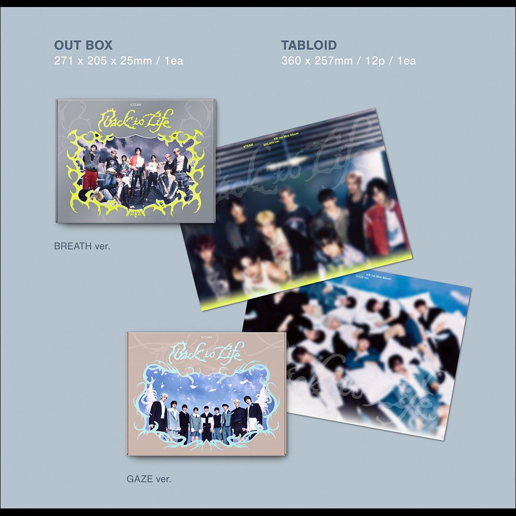 &TEAM - Back to Life (BREATH ver. / GAZE ver.) / KR 1st Mini Album