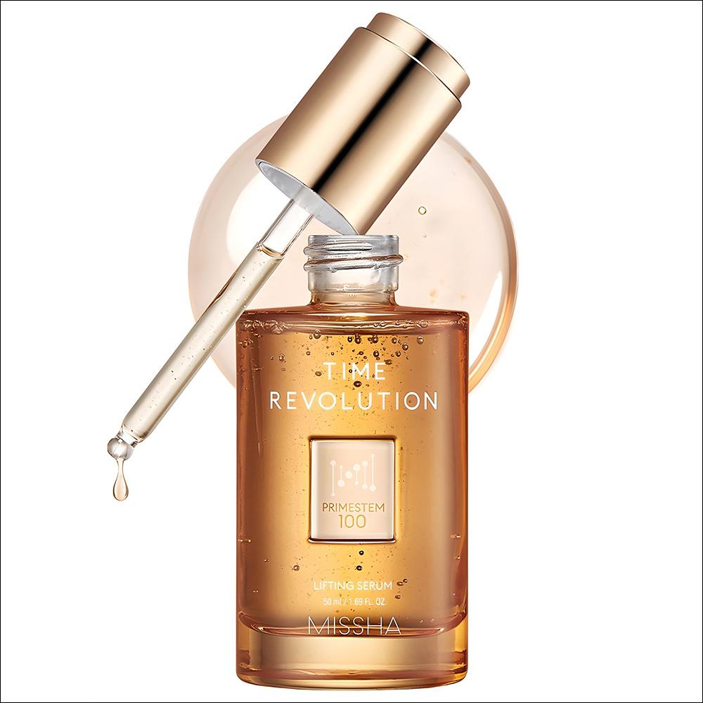 [Missha] Time Revolution Prime Stem 100 Lifting Serum - Intensive Elasticity & Face Contouring, 50ml | Olive's K-beauty