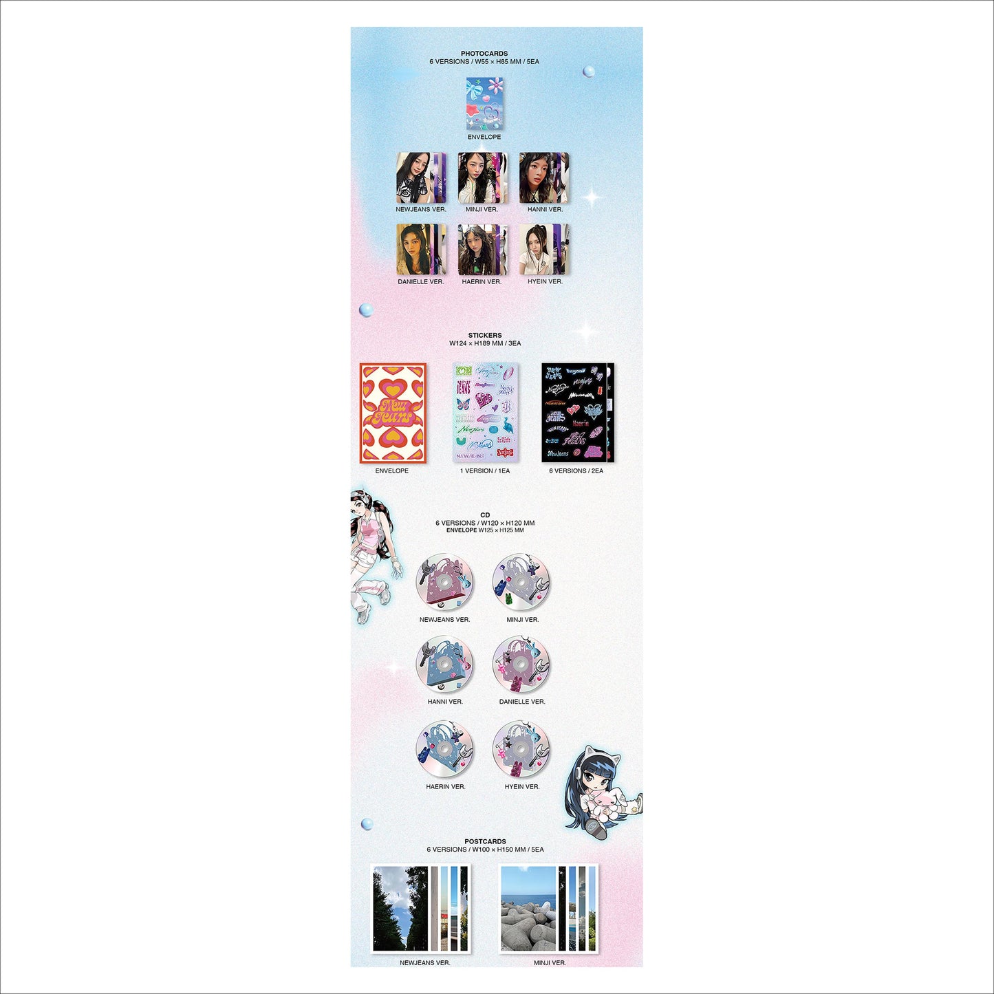 NewJeans - Get Up Bunny Beach Bag Ver. (Standard A ver.)