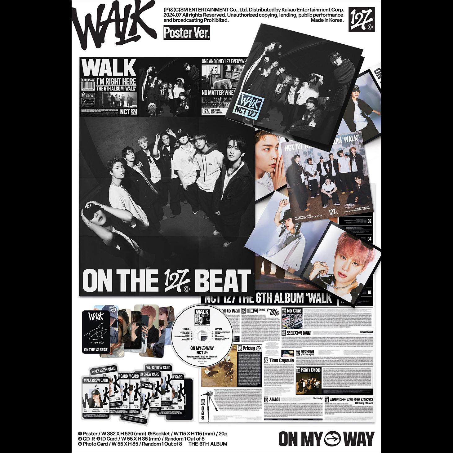 NCT 127 - WALK 6th Album (Poster ver.)
