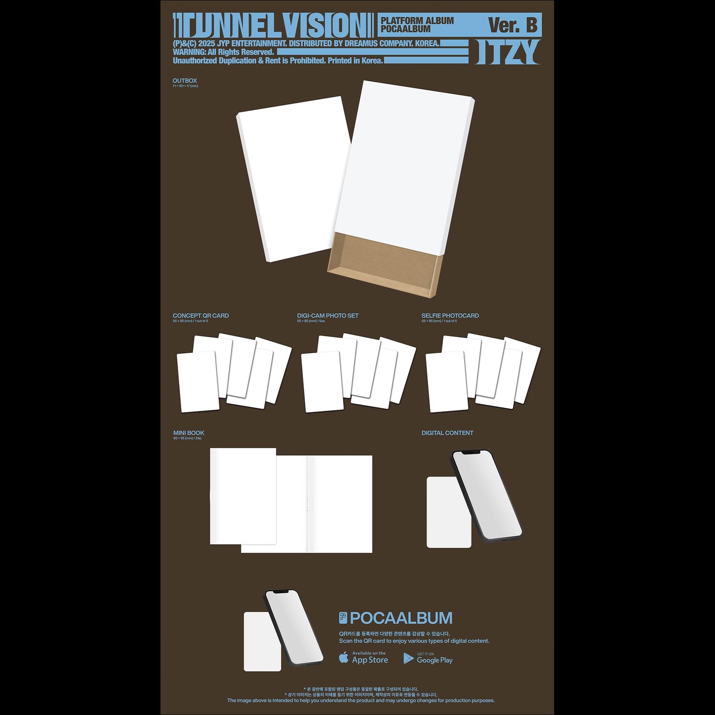 ITZY [TUNNEL VISION] POCA Album + Free Gift