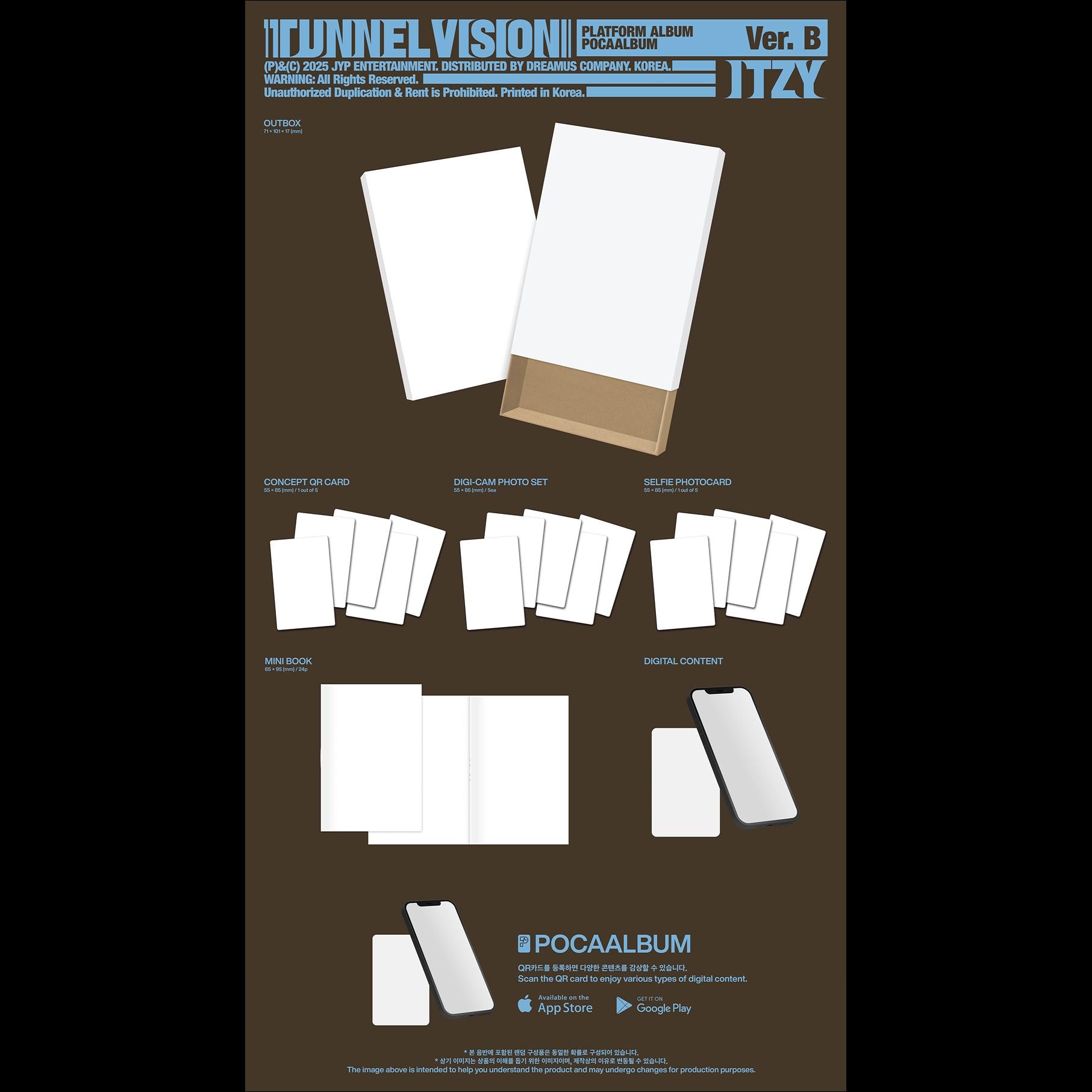 ITZY [TUNNEL VISION] POCA Album + Free Gift