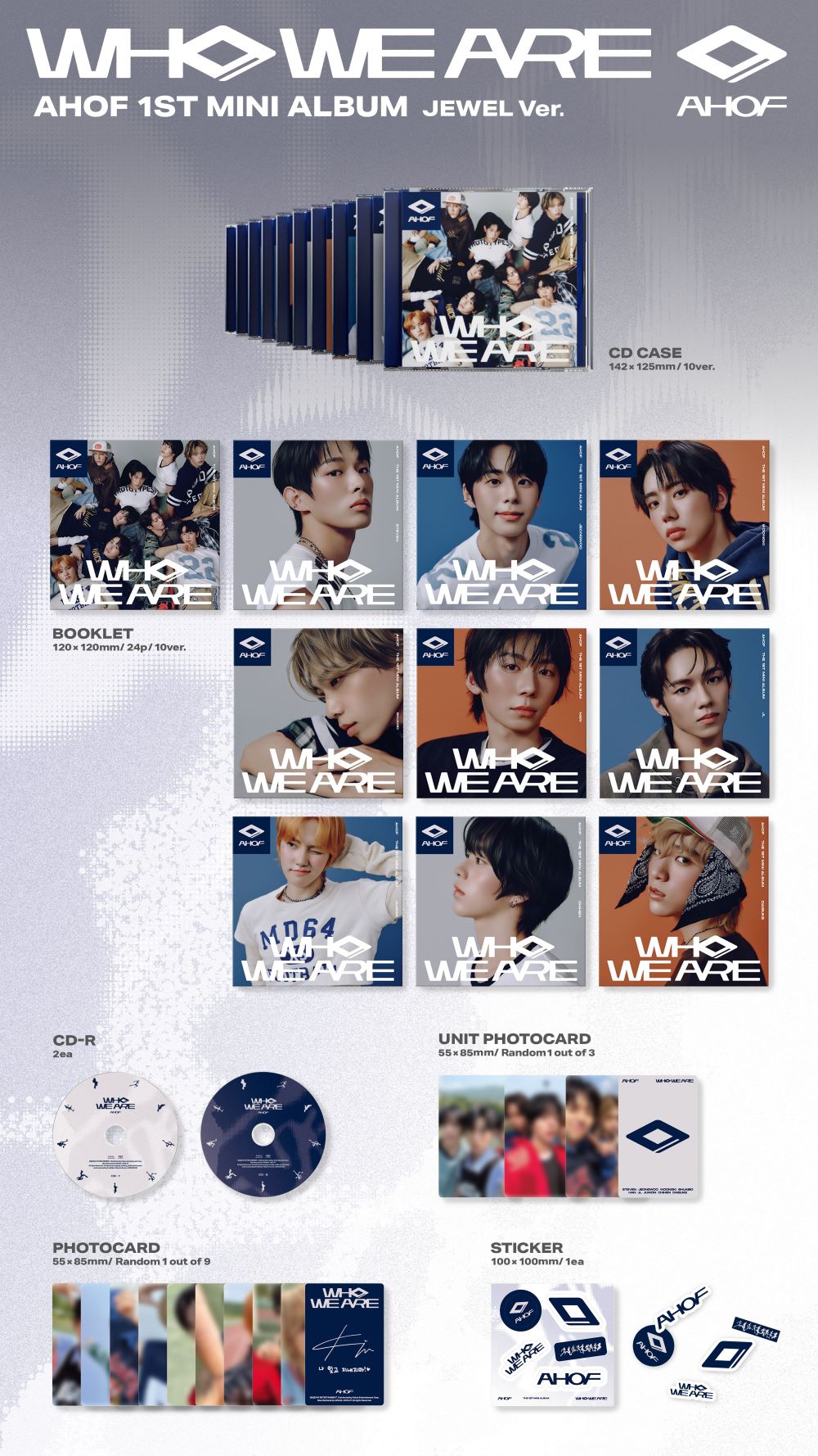 AHOF [WHO WE ARE] Jewel Ver. Album