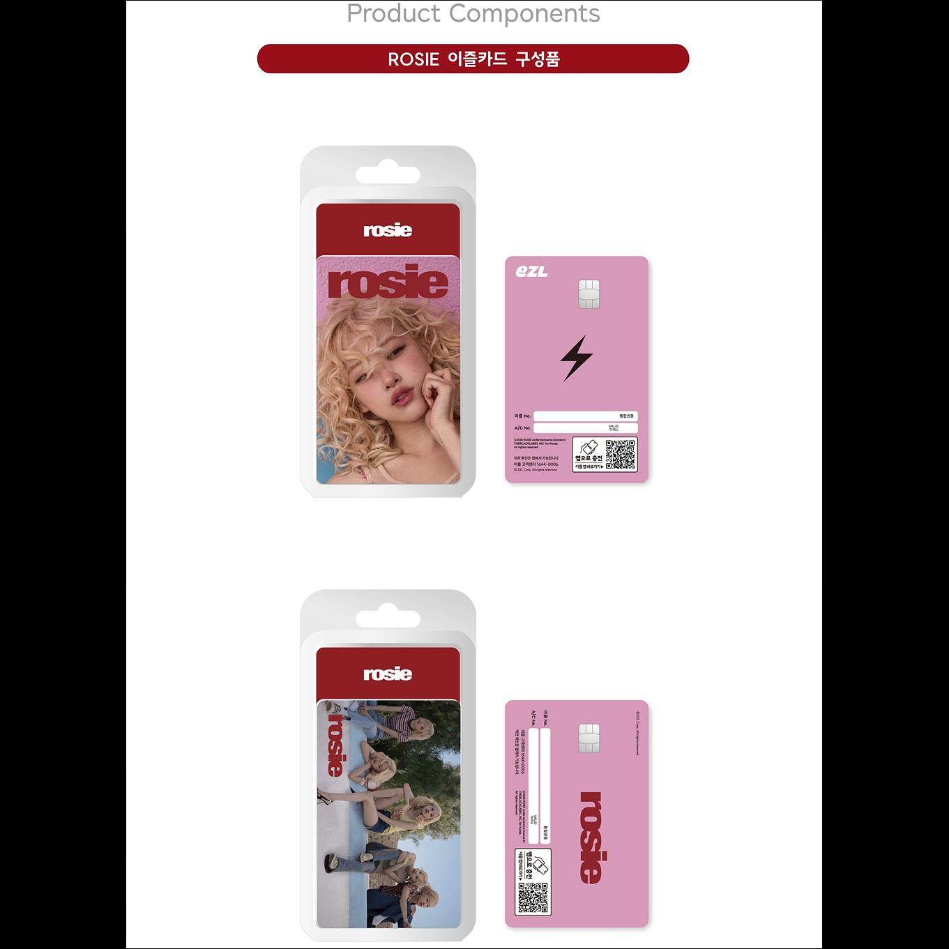 [Pre-order] ROSE [rosie (ROSÉ-A/B)] EZL Transportation Photo Card + Free Gift