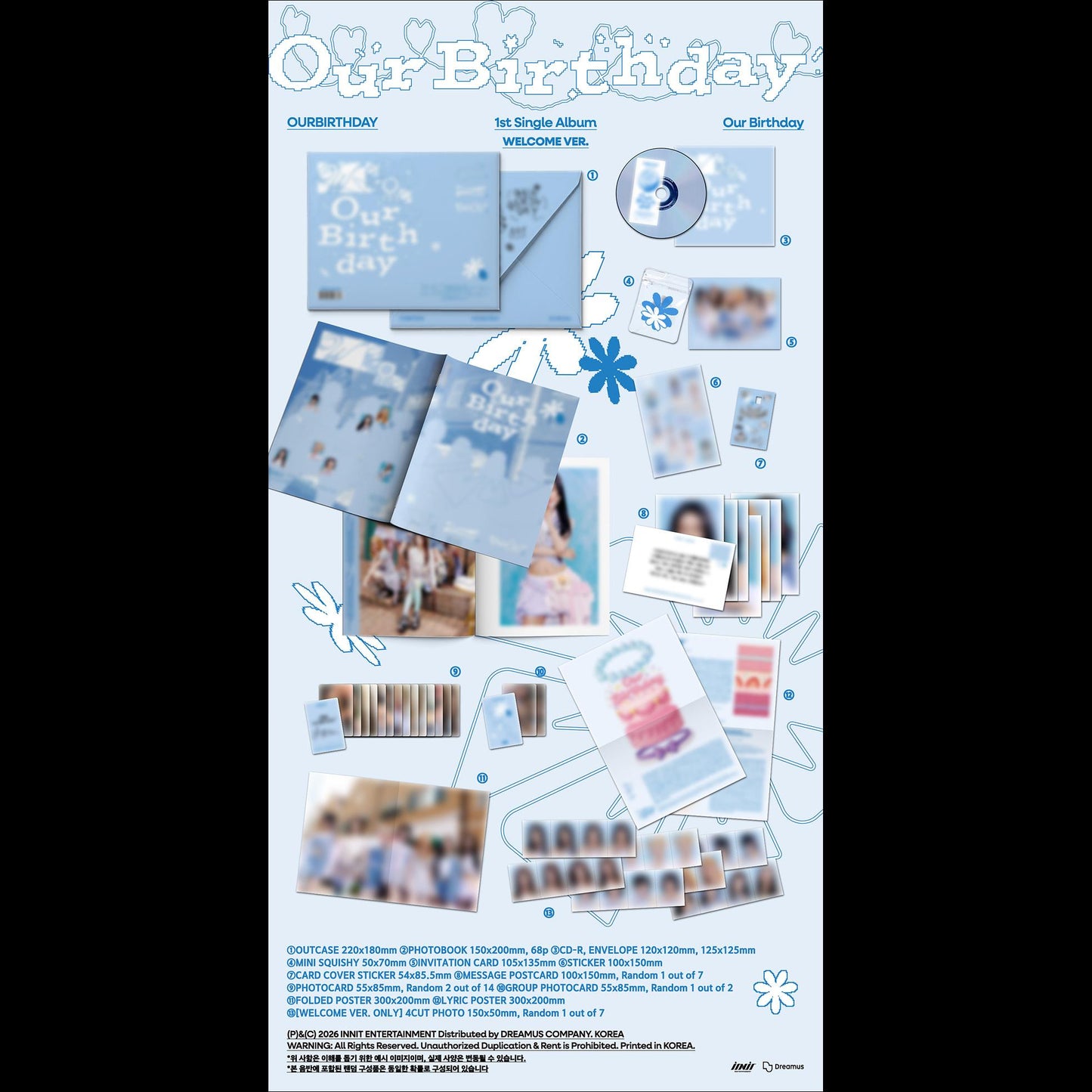 [Pre-order] OURBIRTHDAY - Our Birthday PHOTOBOOK VER. Album + Free Gift