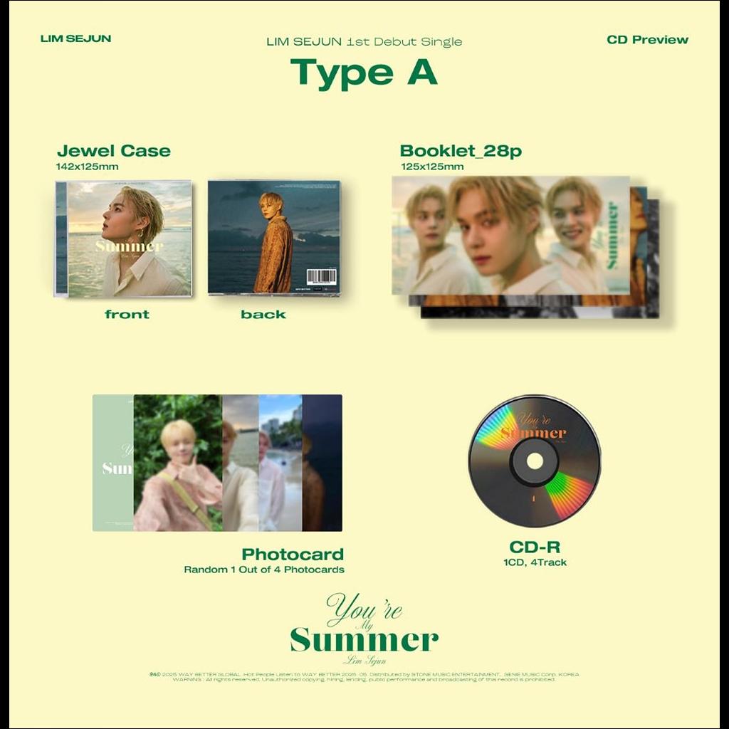 LIM SEJUN - You're My Summer 1st Debut Single