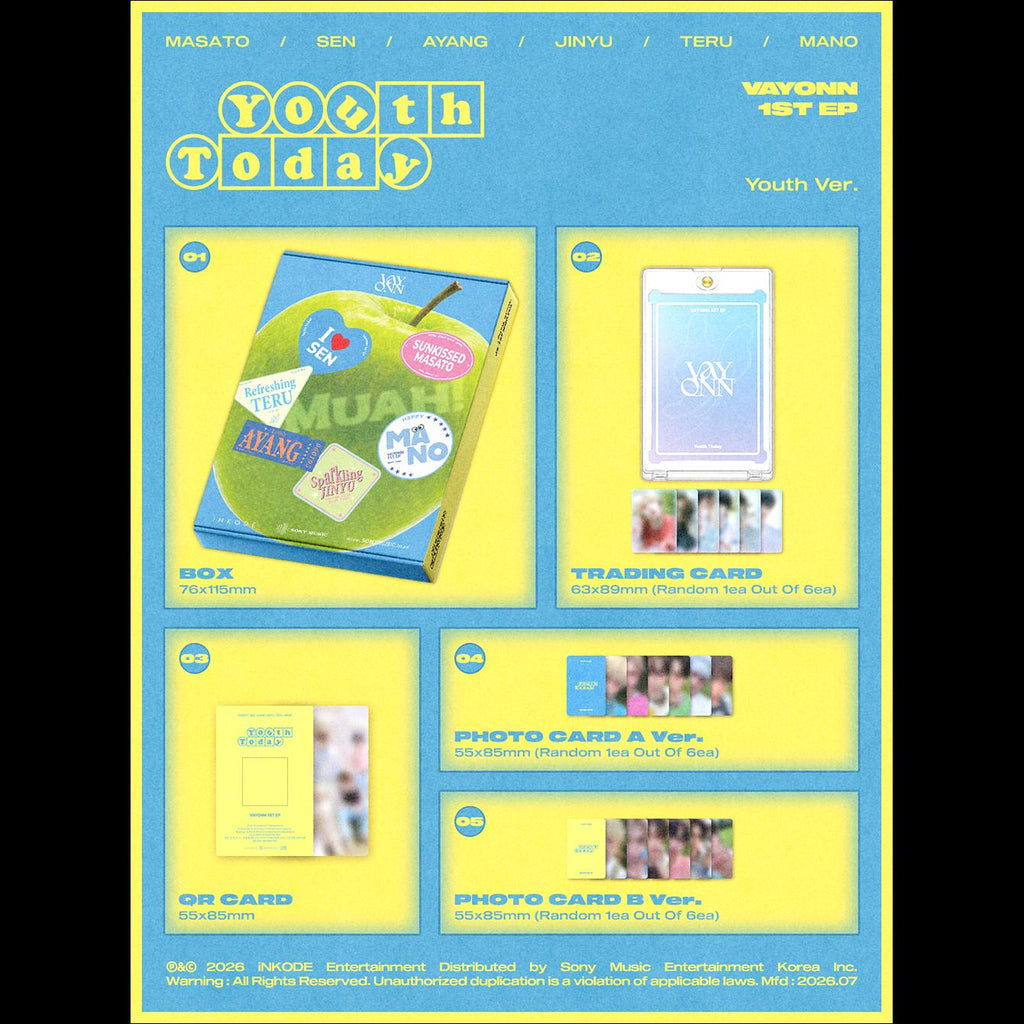 VAYONN 1ST EP 'Youth Today' (Youth Ver.)