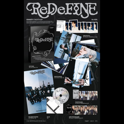(De Ver.) CRAVITY [ReDeFINE] THE 8TH EP Album + Free Gift