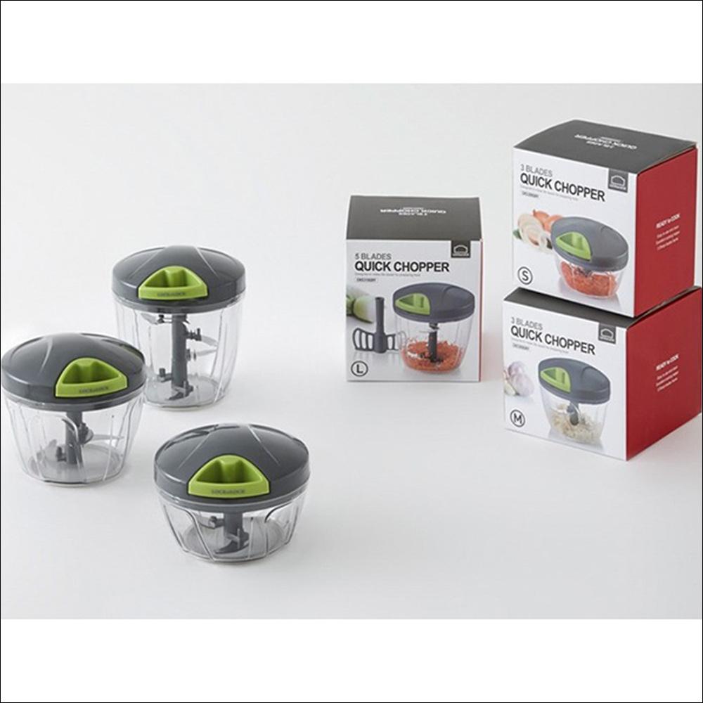 LOCK & LOCK Quick Chopper Vegetable Slicer Manual Food Processor Garlic Mincer (S/M/L Sizes)