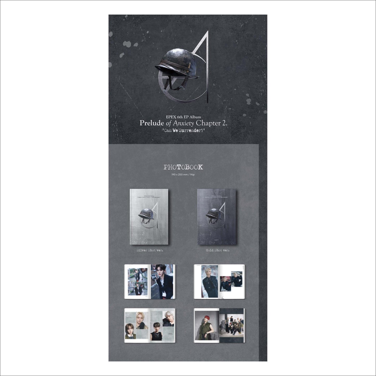 EPEX - Prelude of Anxiety 'Can We Surrender?' (Silver Shot ver. / Gold Shot ver.)