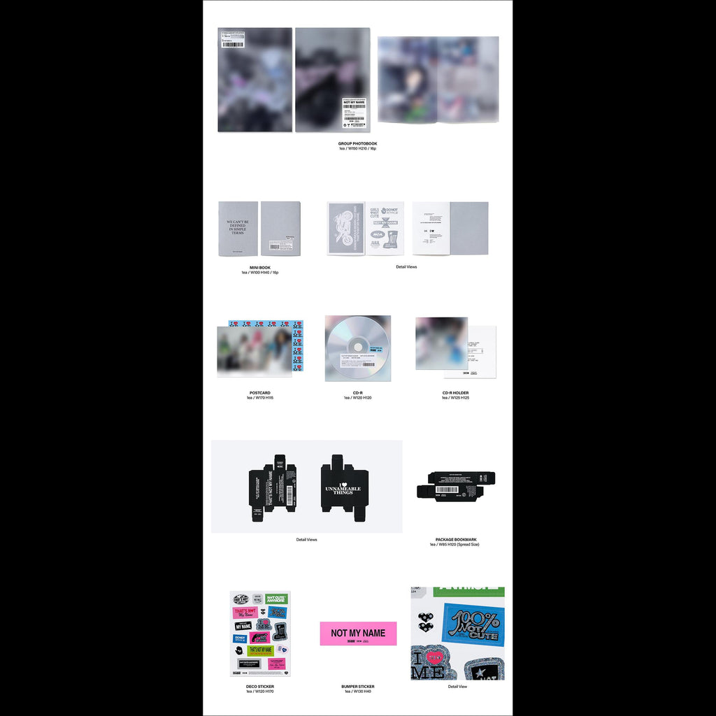 ILLIT - NOT CUTE ANYMORE [NOT CUTE Ver. / NOT MY NAME Ver.] + Free Gift