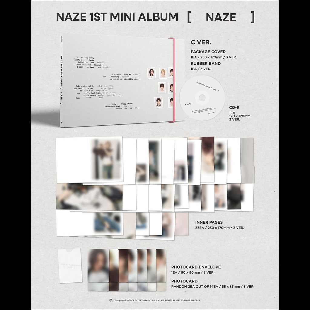 NAZE [NAZE] 1st Mini Album + Free Gift