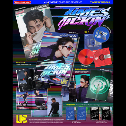 U-KNOW [Times Tickin] Photobook Ver. / The 1st Single Album + Free Gift