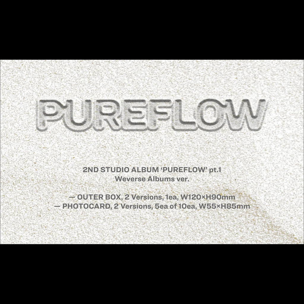 LE SSERAFIM ['PUREFLOW' pt.1] 2nd Studio Album (Weverse Albums ver.) + Free Gift