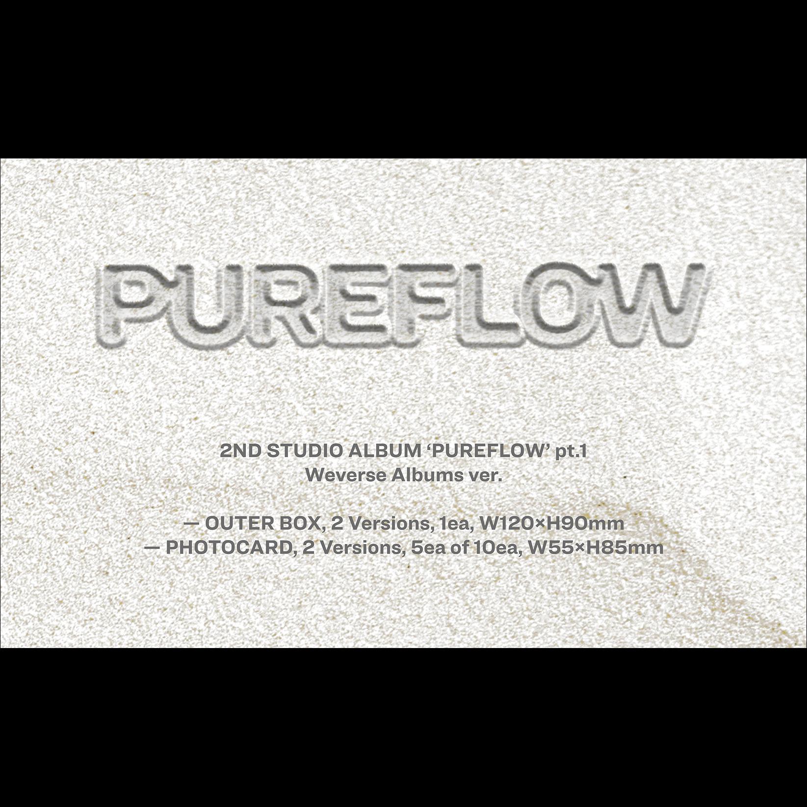 LE SSERAFIM ['PUREFLOW' pt.1] 2nd Studio Album (Weverse Albums ver.) + Free Gift