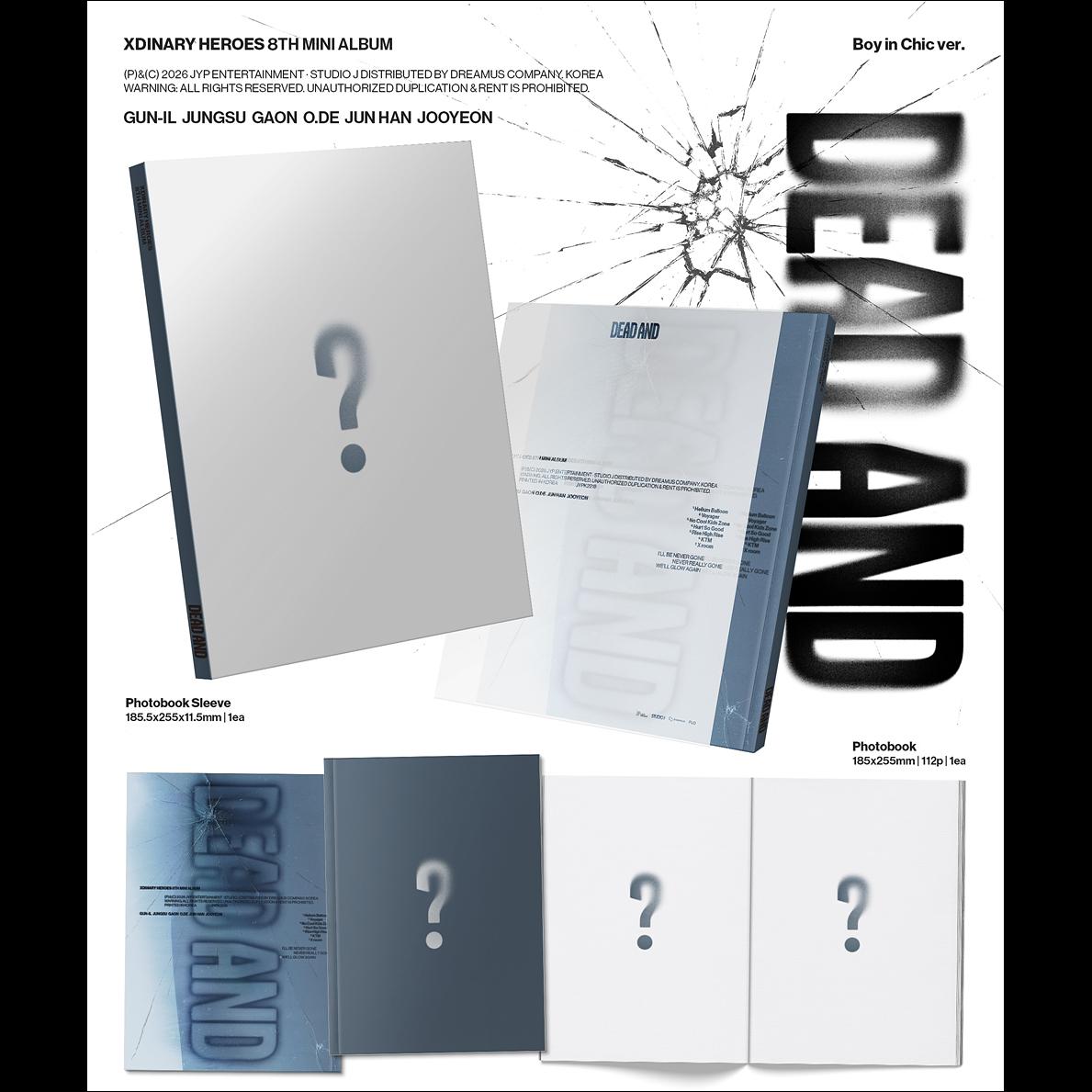 Xdinary Heroes DEAD AND (Photobook ver.) / 8th Mini Album + Free Gift