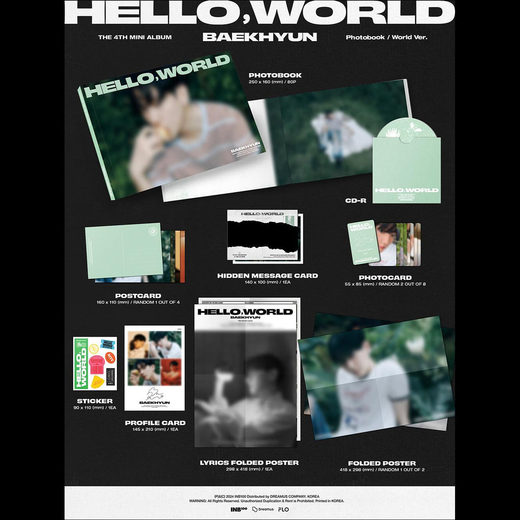 BAEKHYUN (EXO) - Hello World Photobook ver. / 4th Mini Album