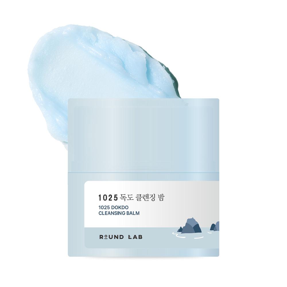 [Round Lab] 1025 Dokdo Cleansing Balm - Deep Cleansing & Blackhead Care, Melting Solid Sherbet to Oil for Sensitive Skin, K-Beauty | Olive's K-beauty