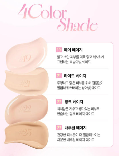 [Aprilskin] Hero Cushion 2.0 (Main + Refill Set) | Lightweight Semi-Matte Long-Lasting Foundation, K-Beauty