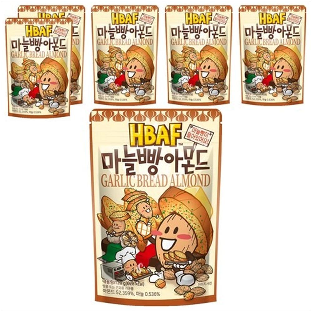 HBAF Garlic Baguette Almond (Savory & Sweet Roasted Almonds) 120g