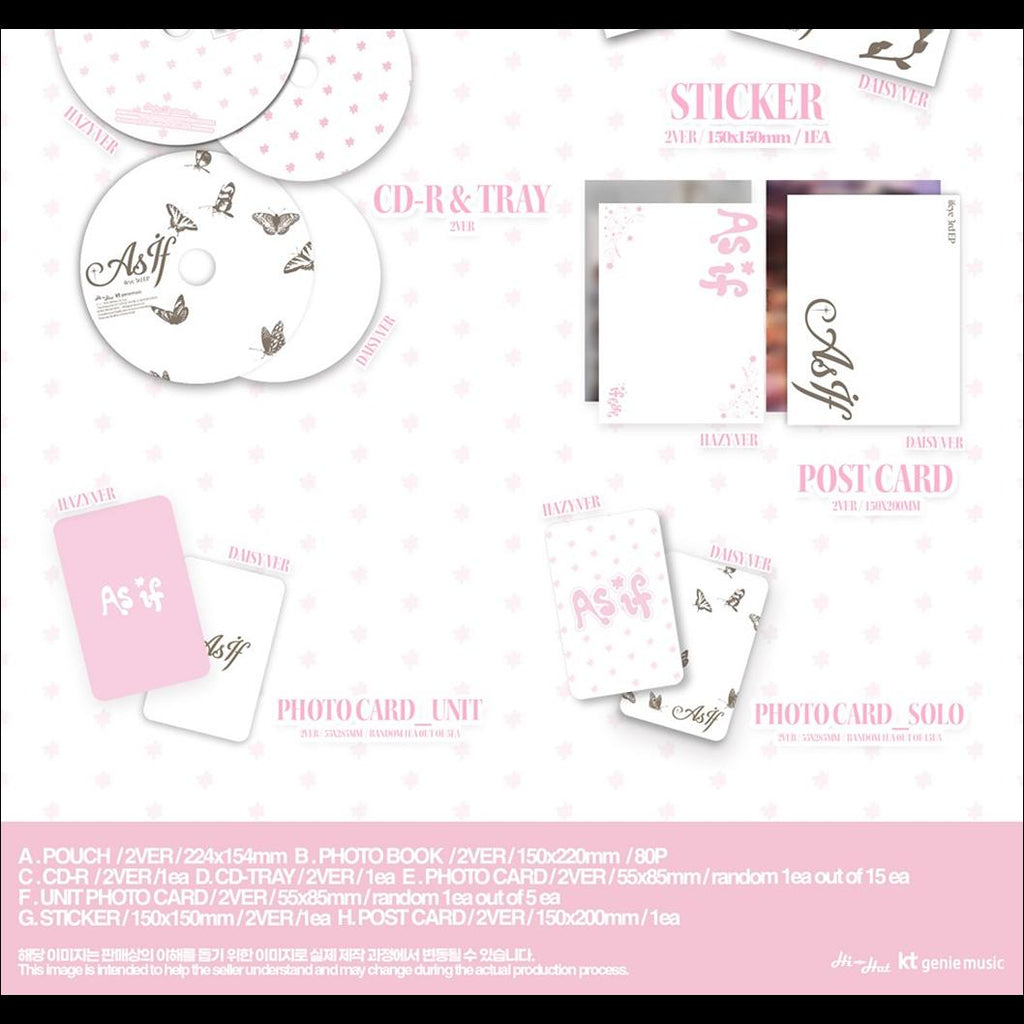 ifeye [As if] Photobook ver. (Hazy ver. / Daisy ver.) 3rd EP Album + Free Gift