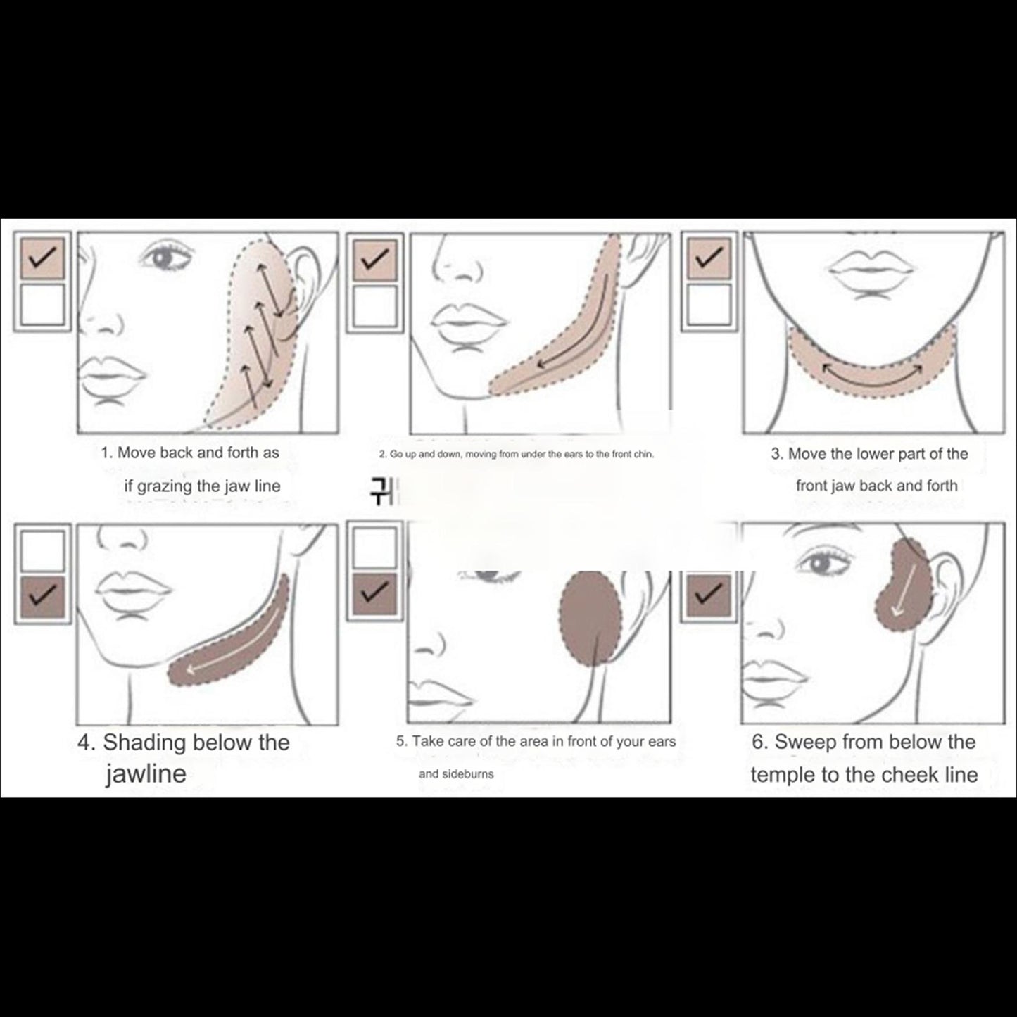 Etude Shadow Shading + 01 Chin Brush Planning Set, No. 1 Re-creation (Shading), 1 set