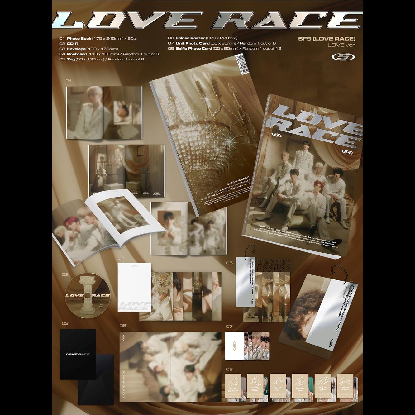 SF9 - LOVE RACE (CD) The 15th Mini Album