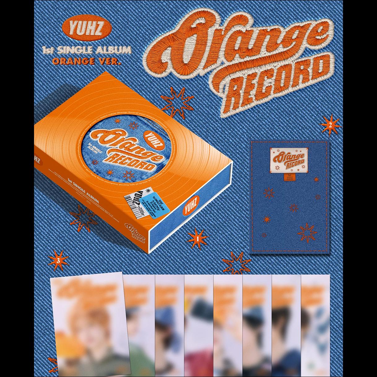 YUHZ 1st Single Album [Orange Record] Orange ver. + Free Gift