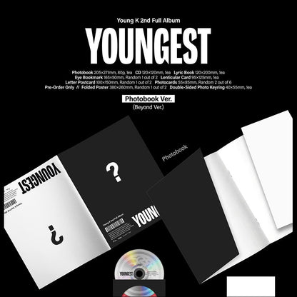 [Pre-order] Young K (DAY6) YOUNGEST Photobook ver. 2nf Full Album + Free Gift