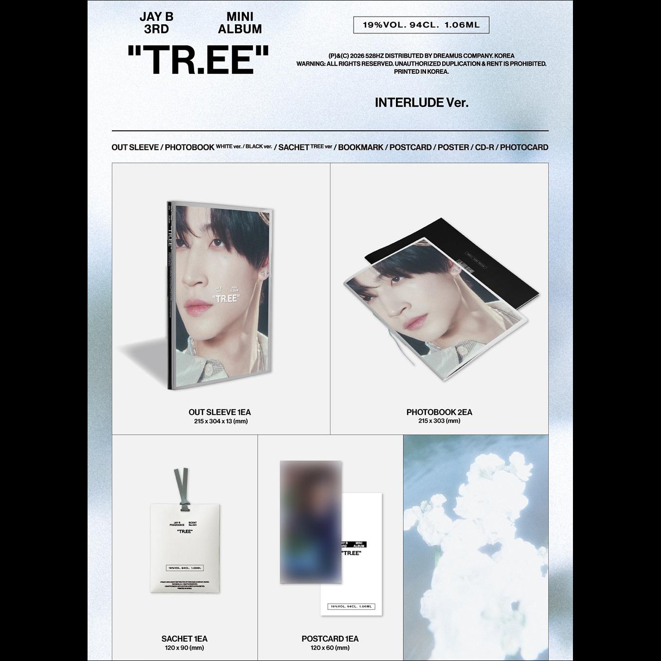 [Pre-order] JAY B (GOT7) TR.EE 3rd Mini Album (INTERLUDE Ver.) + Free Gift